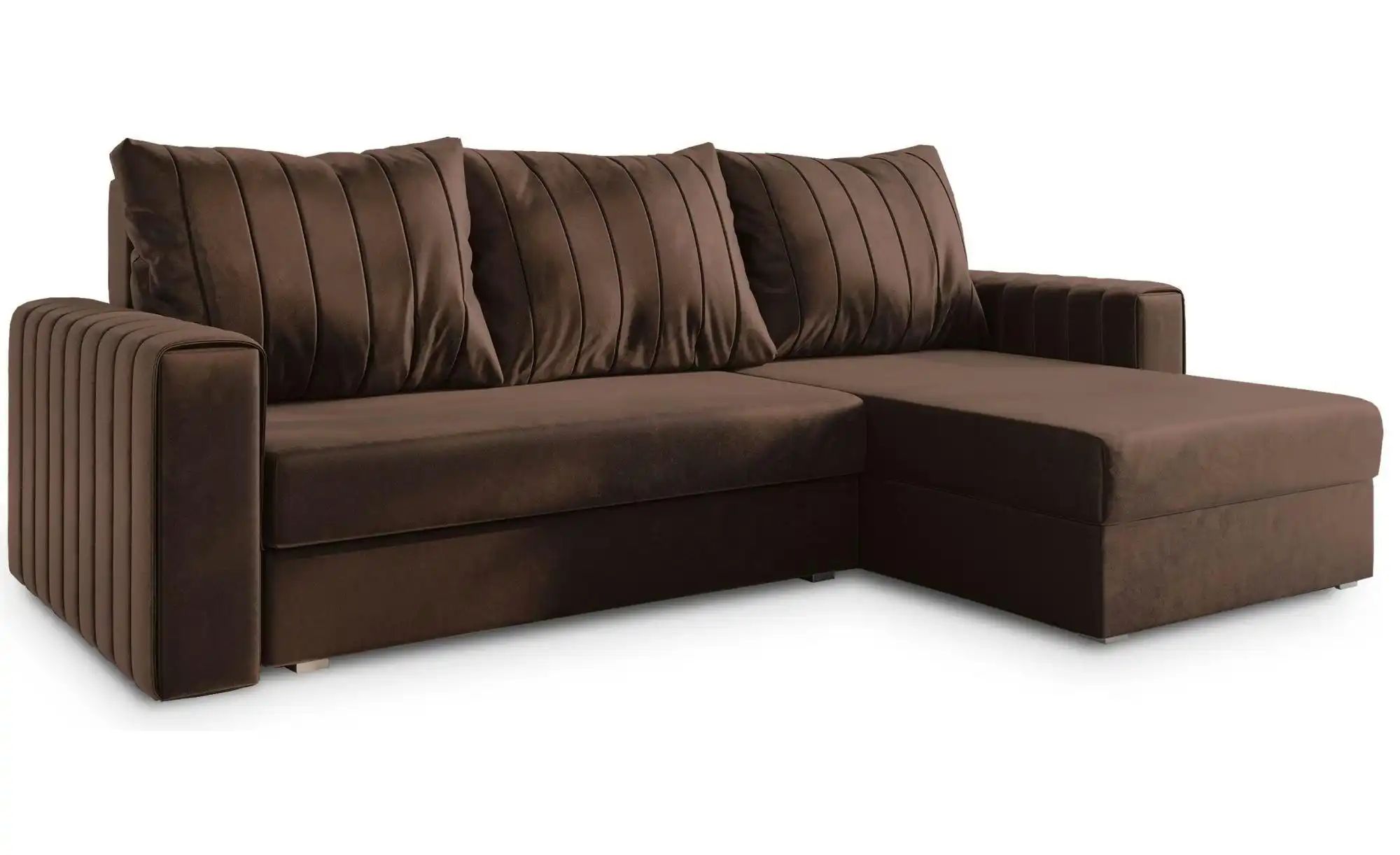 MASSENO Ecksofa mit Schlaffunktion Carl ¦ braun ¦ Maße (cm): B: 236 H: 85 P günstig online kaufen