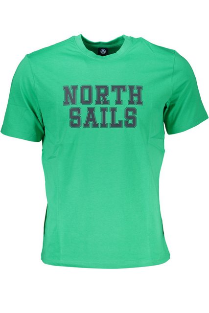 North Sails T-Shirt Herren Kurzarm T-Shirt in Grün mit Rundhals und günstig online kaufen