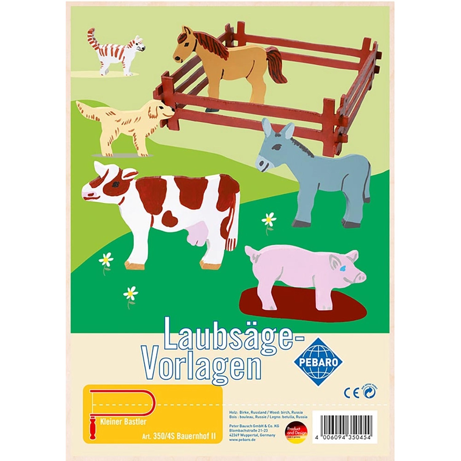 Pebaro Laubsägevorlage Bauernhof II günstig online kaufen