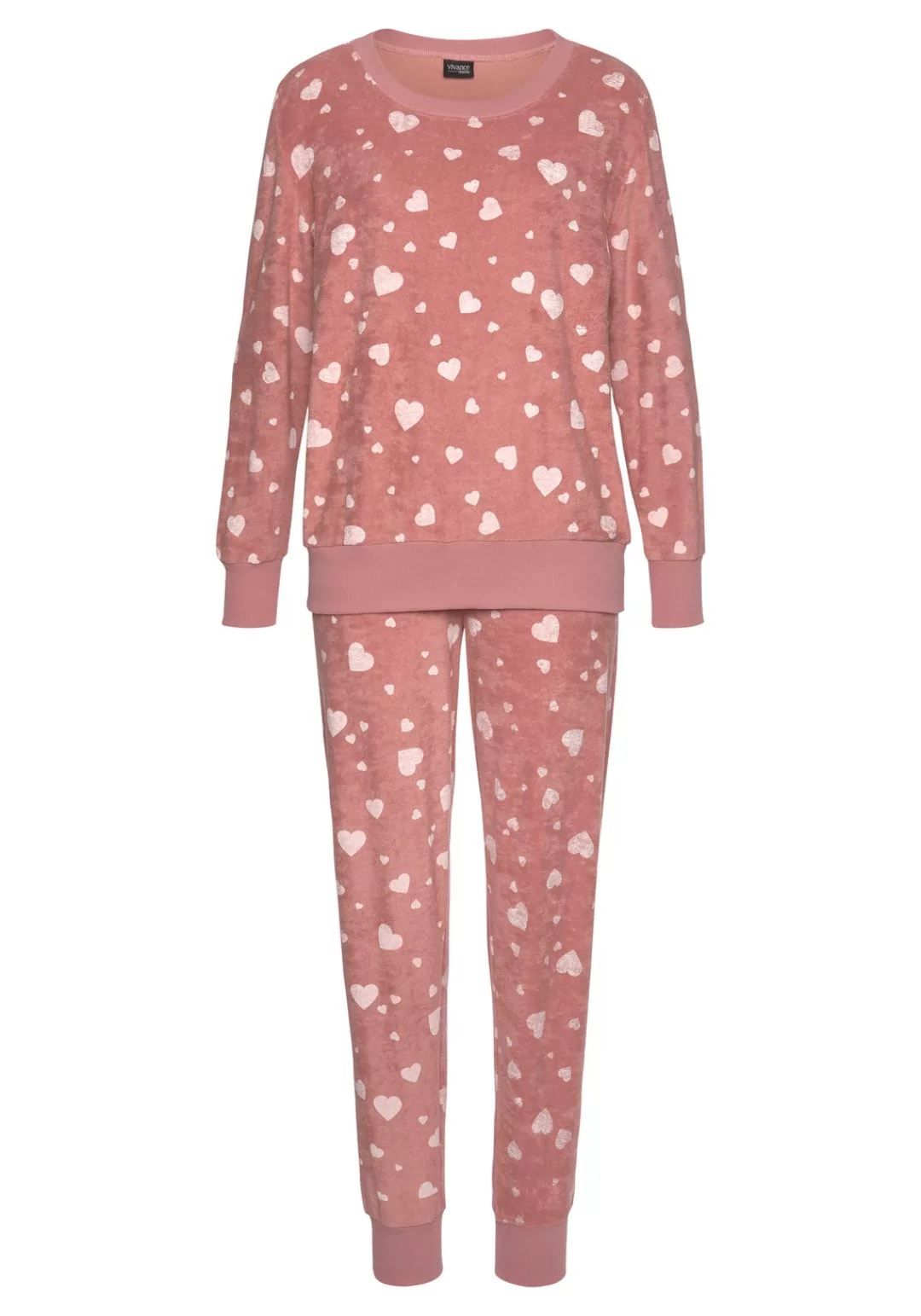 Vivance Dreams Pyjama, (2 tlg.), mit Alloverdruck günstig online kaufen