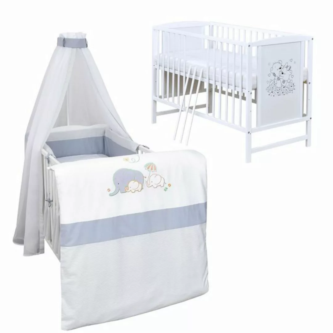 Baby-Delux Komplettbett Babybett Mia Komplettset, 10-tlg., Kinderbett 60x12 günstig online kaufen