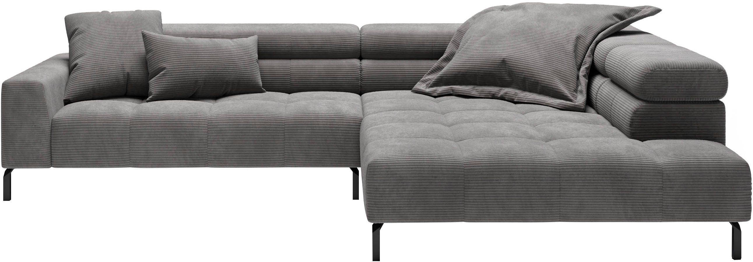 Places of Style Ecksofa "Cleveland, L-Form, incl. Kopfteilverstellung, Brei günstig online kaufen