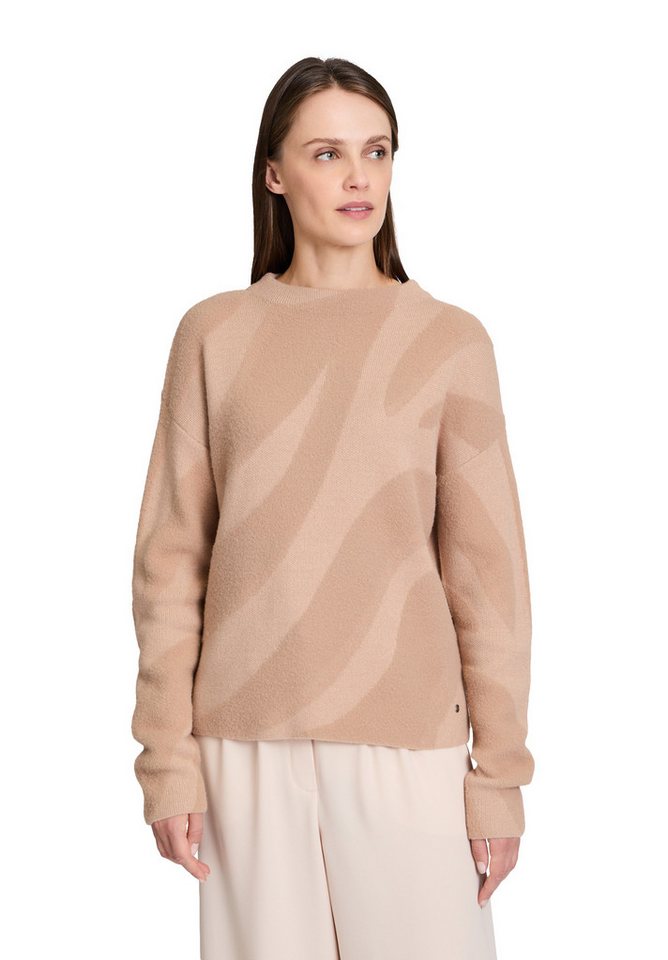 Betty&Co Strickpullover Betty & Co Strickpullover mit Jacquard (1-tlg) Jacq günstig online kaufen