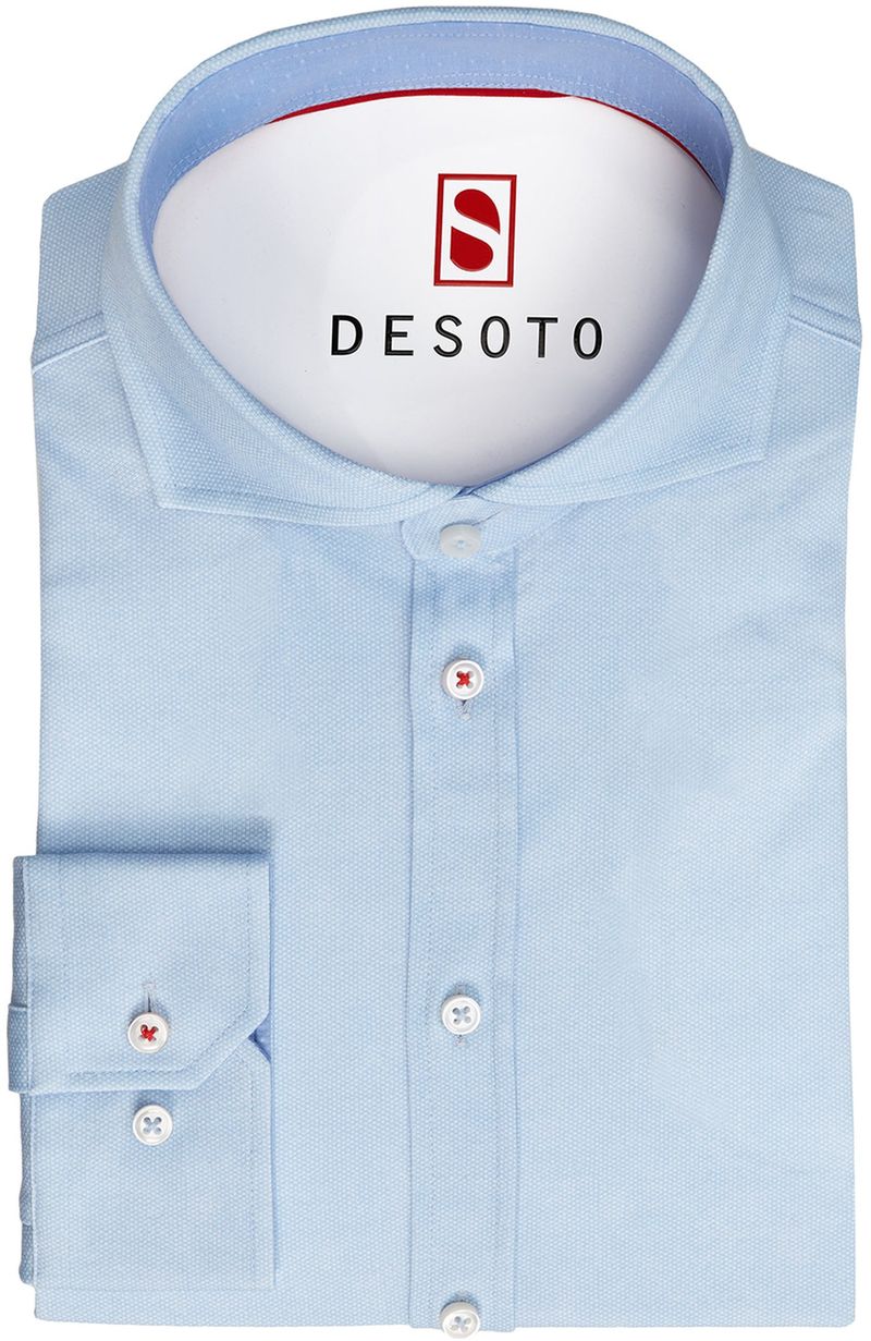 Desoto Hemd Bügelfrei Blau Oxford - Größe XS günstig online kaufen