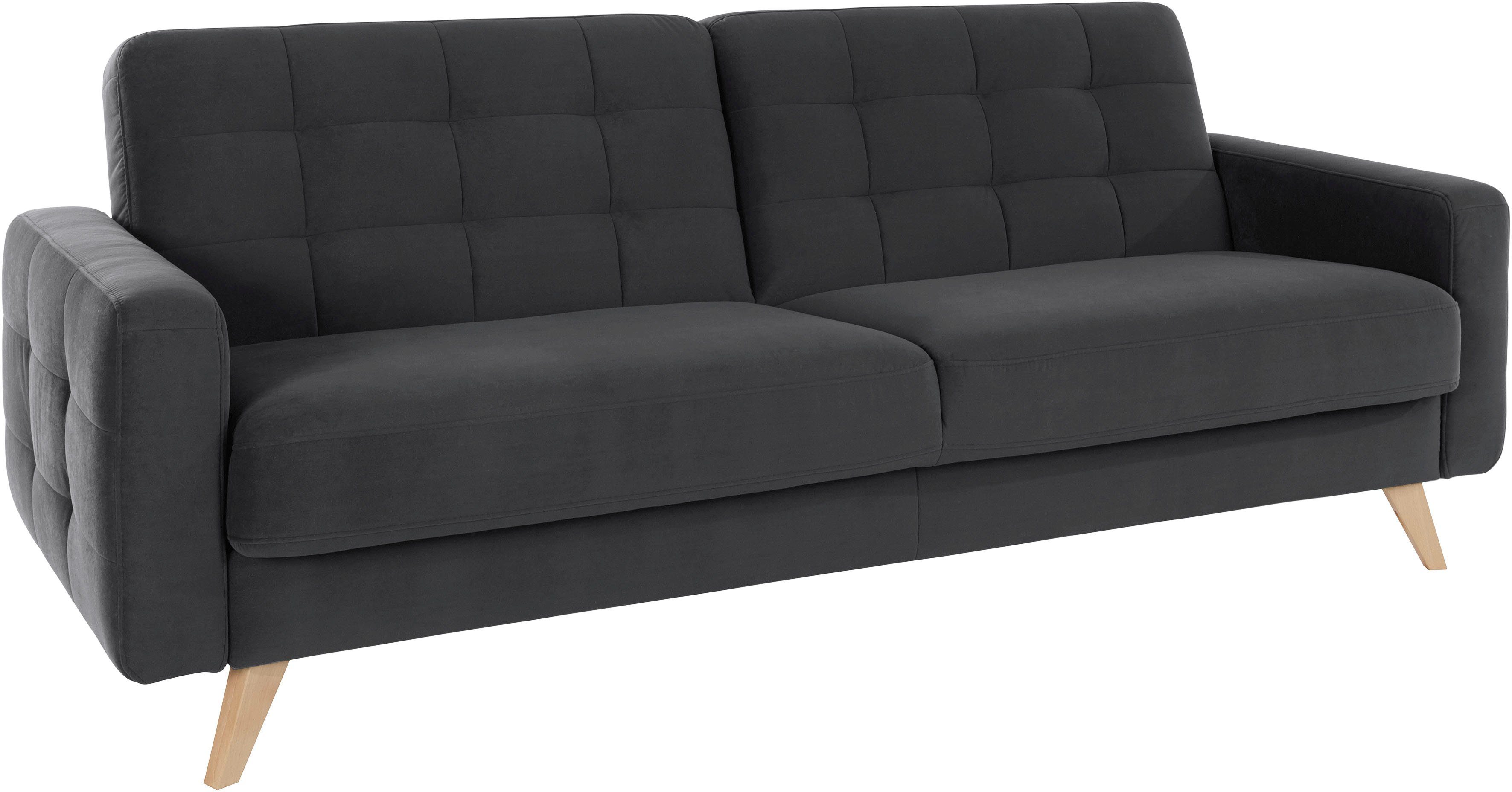 exxpo - sofa fashion 3-Sitzer "Nappa, kompakt und komfortabel, bequem, zeit günstig online kaufen