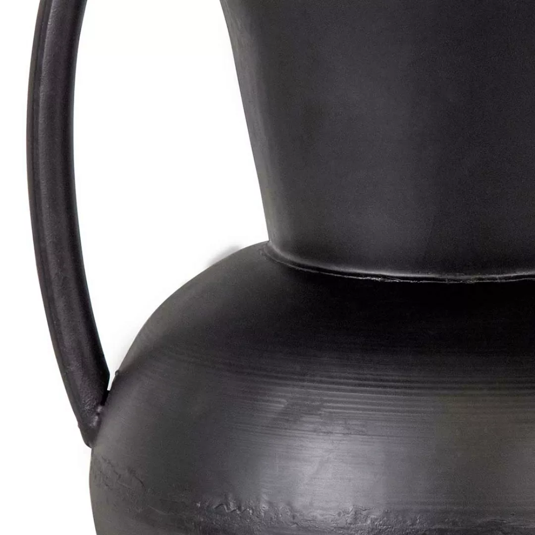 Metall Deko Vasen in Schwarz 44 cm hoch (2er Set) günstig online kaufen