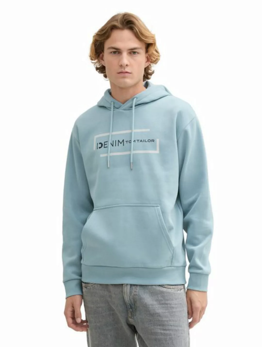 TOM TAILOR Denim Hoodie mit großem Logoprint günstig online kaufen