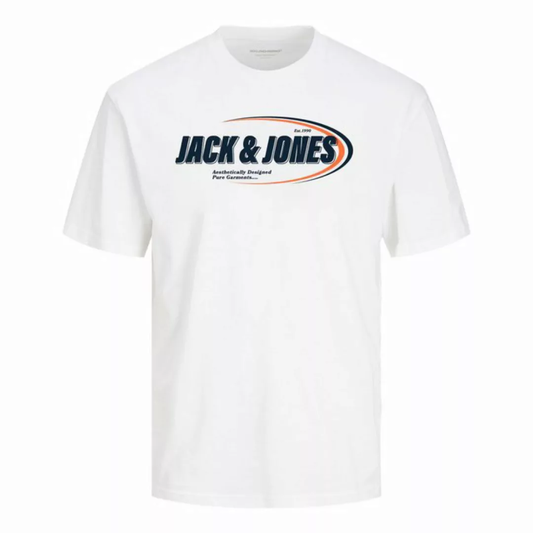 Jack & Jones Rundhalsshirt T-Shirt Branding Tee Crew Neck mit großem Marken günstig online kaufen