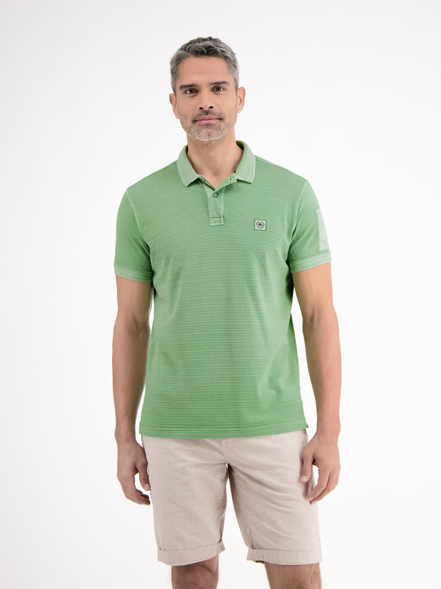 LERROS Poloshirt "LERROS Tonal-gestreiftes Poloshirt für Herren" günstig online kaufen