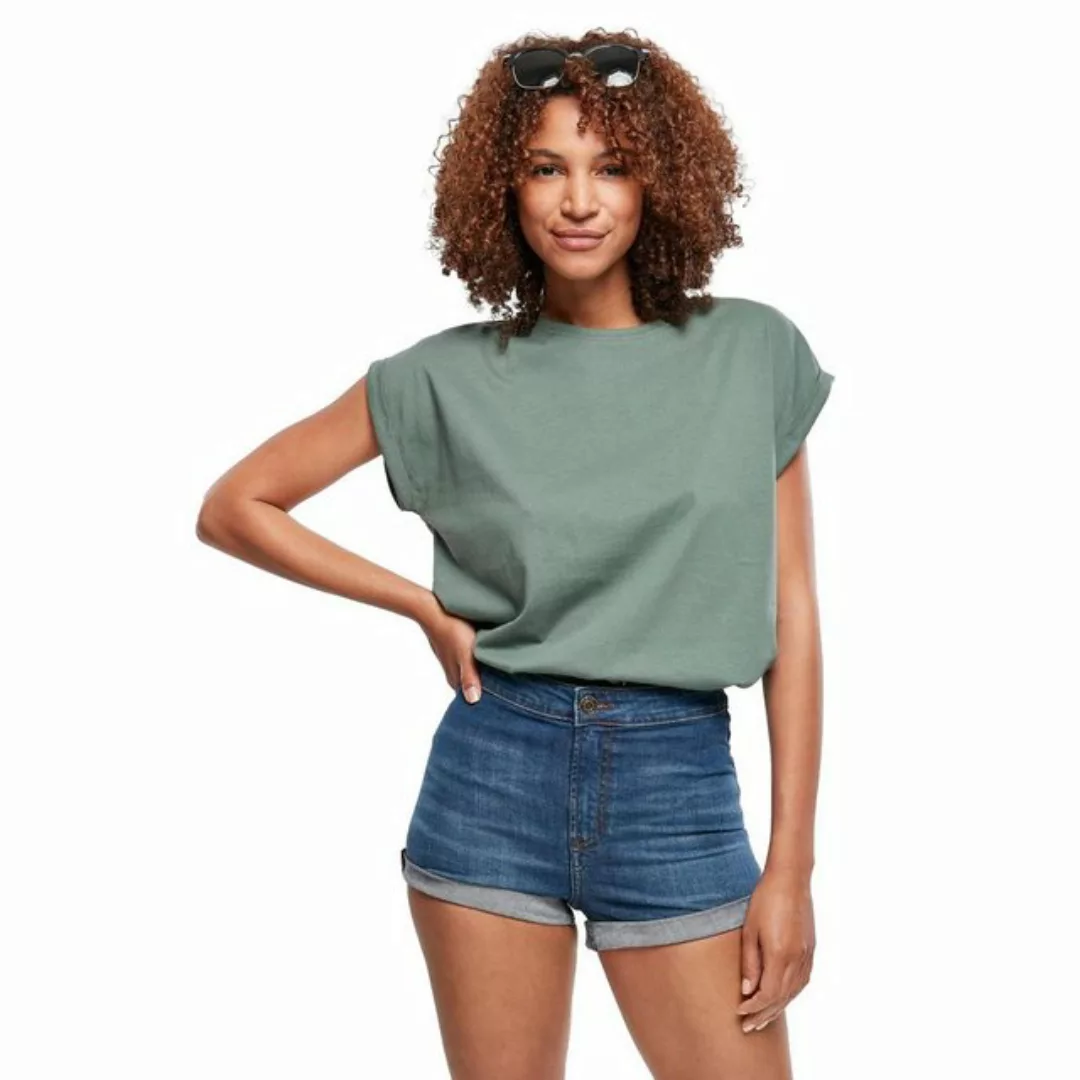 URBAN CLASSICS T-Shirt Ladies Extended Shoulder Tee - paleleaf günstig online kaufen