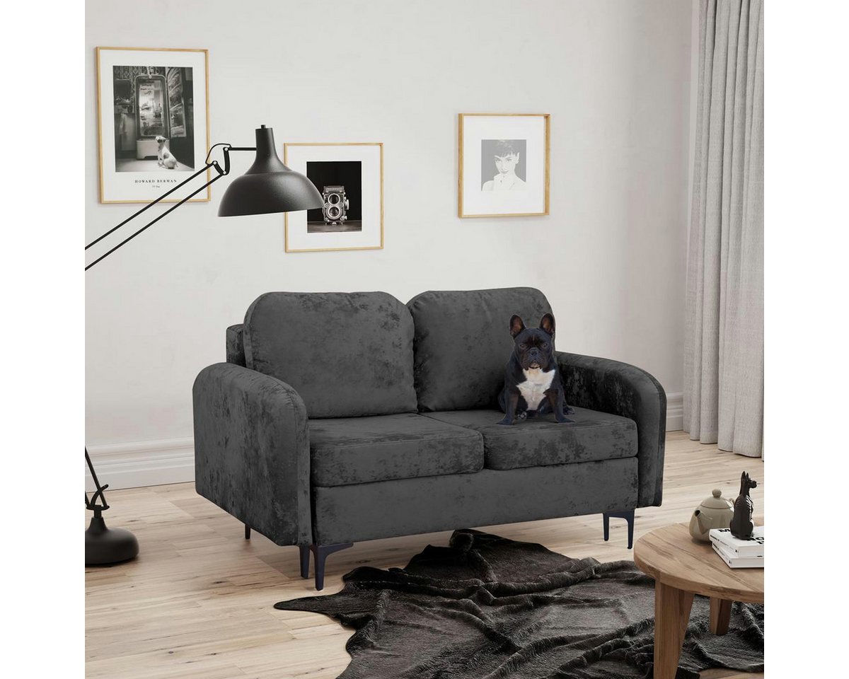 Compleo Schlafsofa klein 157 cm breit BELLA, Metallfüße, Modern design günstig online kaufen