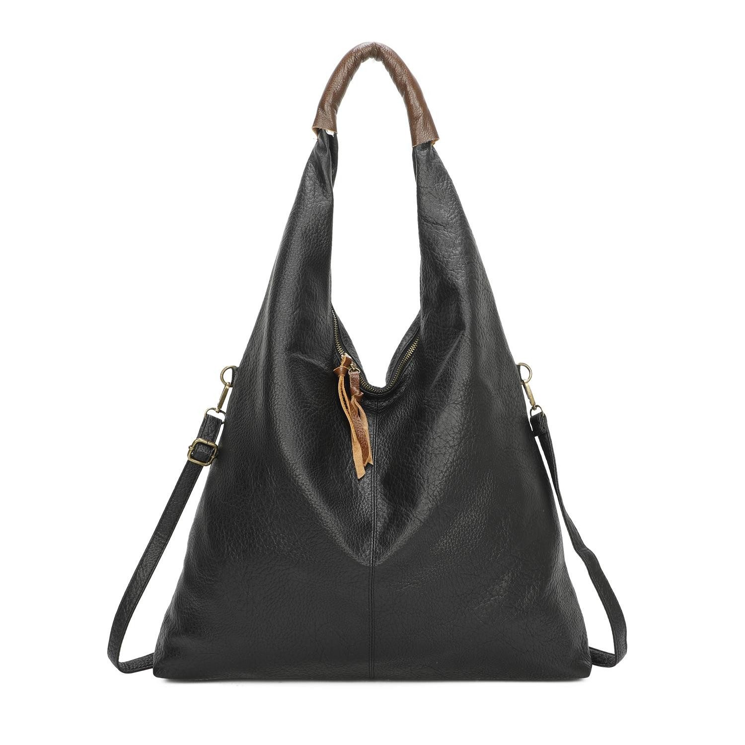 ITALYSHOP24 Schultertasche XXL Damen Shopper Tasche günstig online kaufen