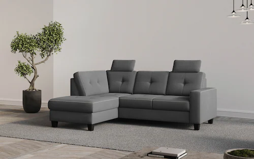 Places of Style Ecksofa »Varese«, Kreuznaht in beige günstig online kaufen
