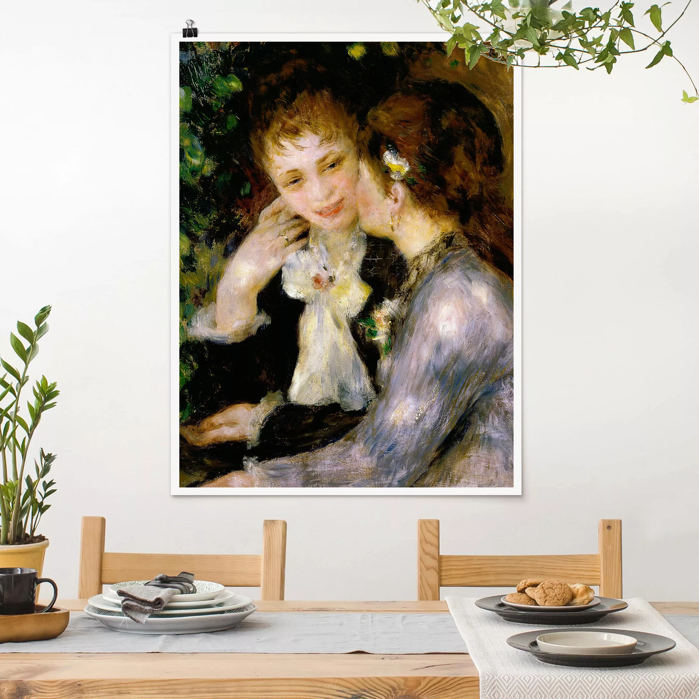 Poster Kunstdruck - Hochformat Auguste Renoir - Bekenntnisse günstig online kaufen
