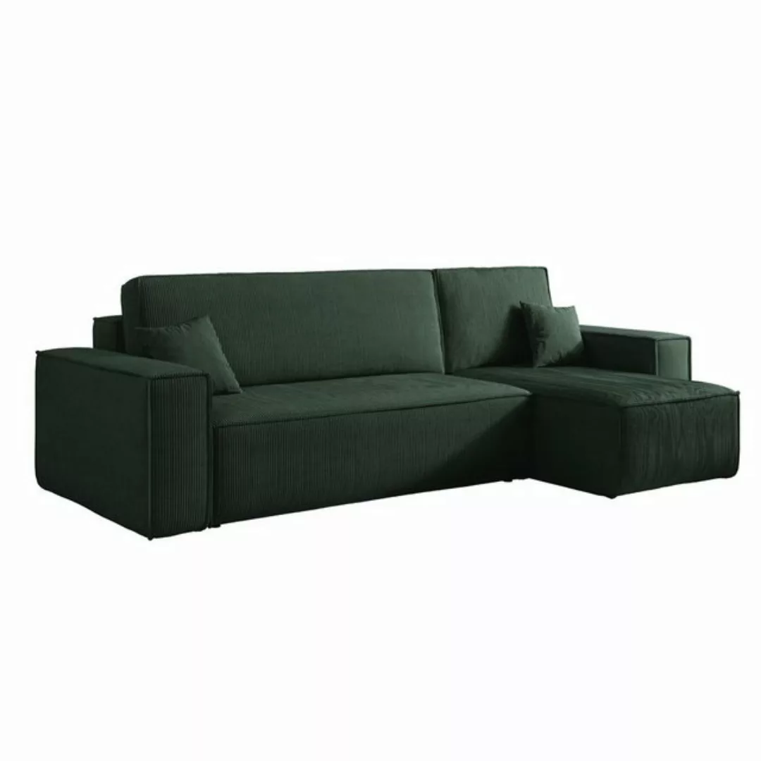 Selsey Ecksofa SCARLO, mit Schlaffunktion, Bettkasten und Cordbezug günstig online kaufen