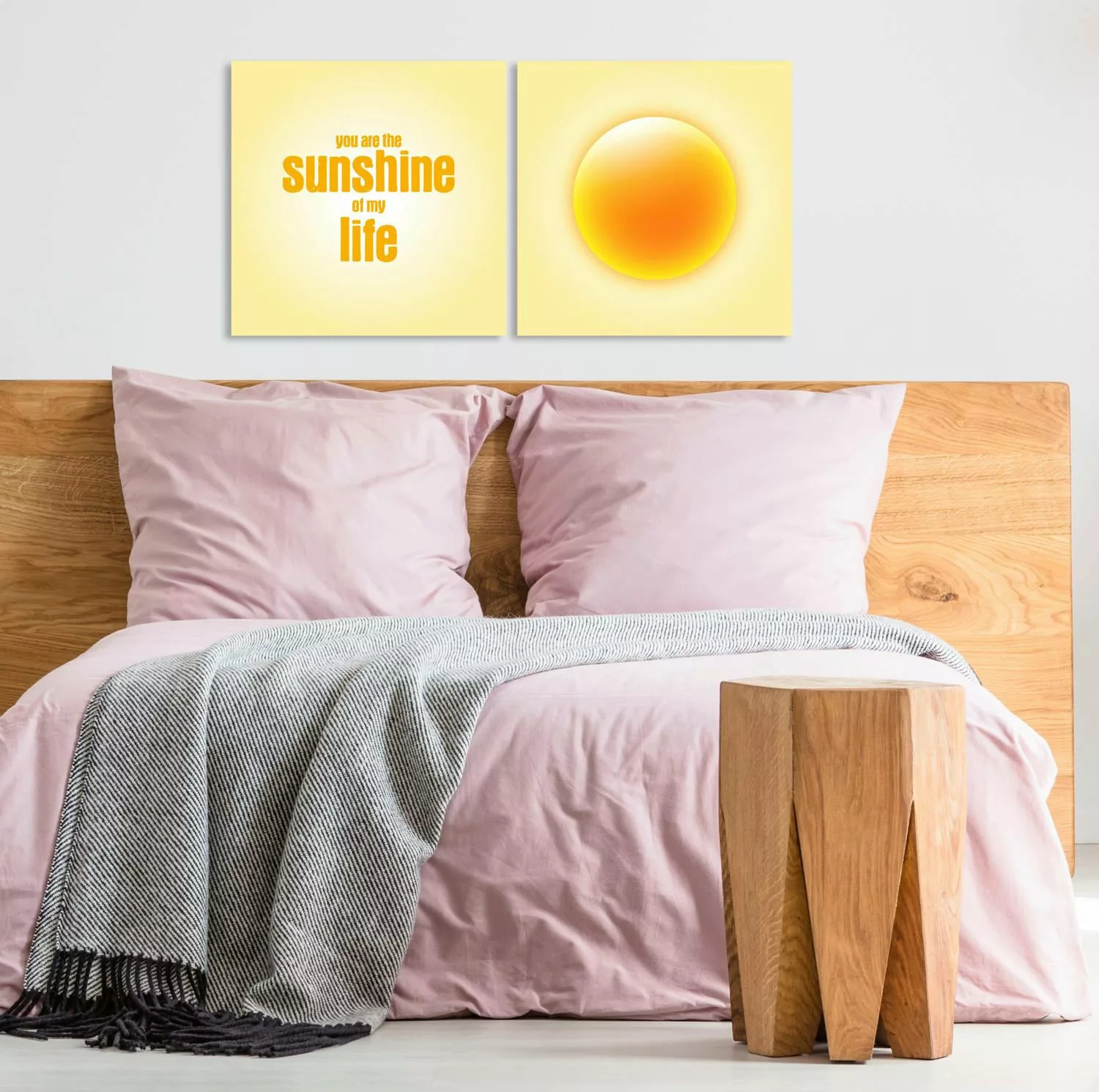 queence Leinwandbild "Sunshine", (Set), 2er-Set günstig online kaufen