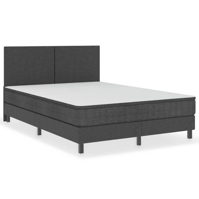 furnicato Bettgestell Boxspring-Grau Stoff 160x200 cm günstig online kaufen