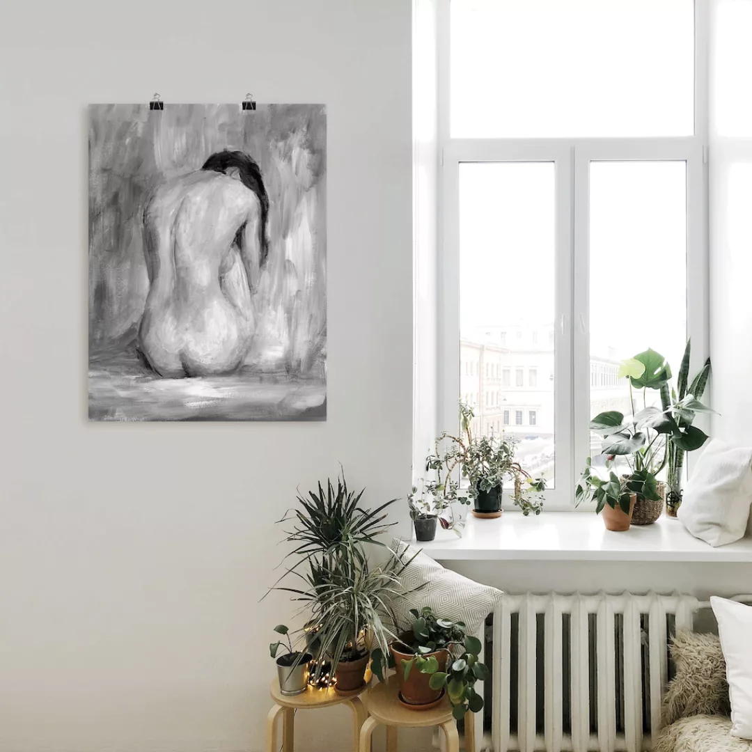 Artland Wandbild "Figur in schwarz & weiß II", Frau, (1 St.) günstig online kaufen