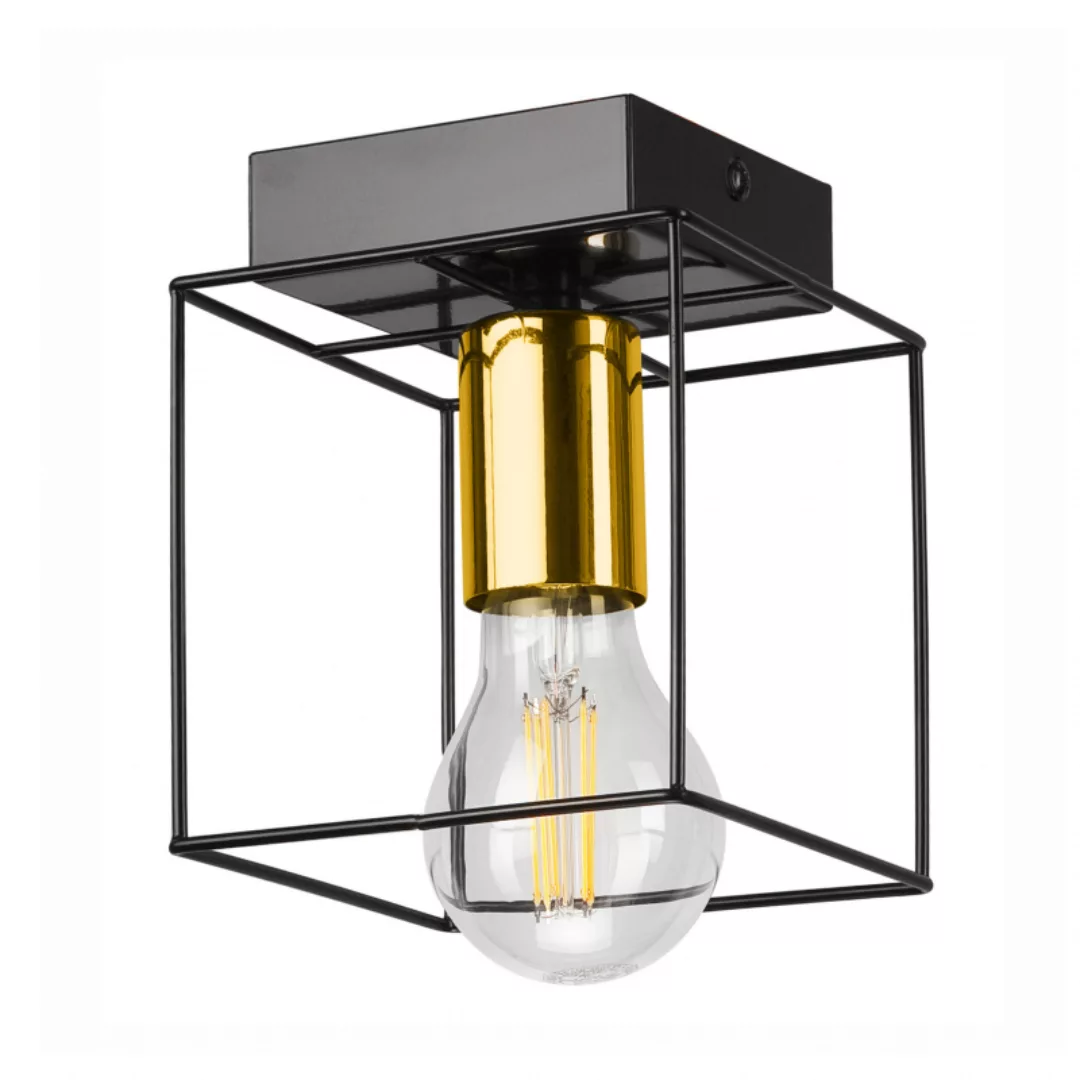 Deckenlampe MIKA LM - 1.181 1-punkt schwarz/gold 46198 günstig online kaufen