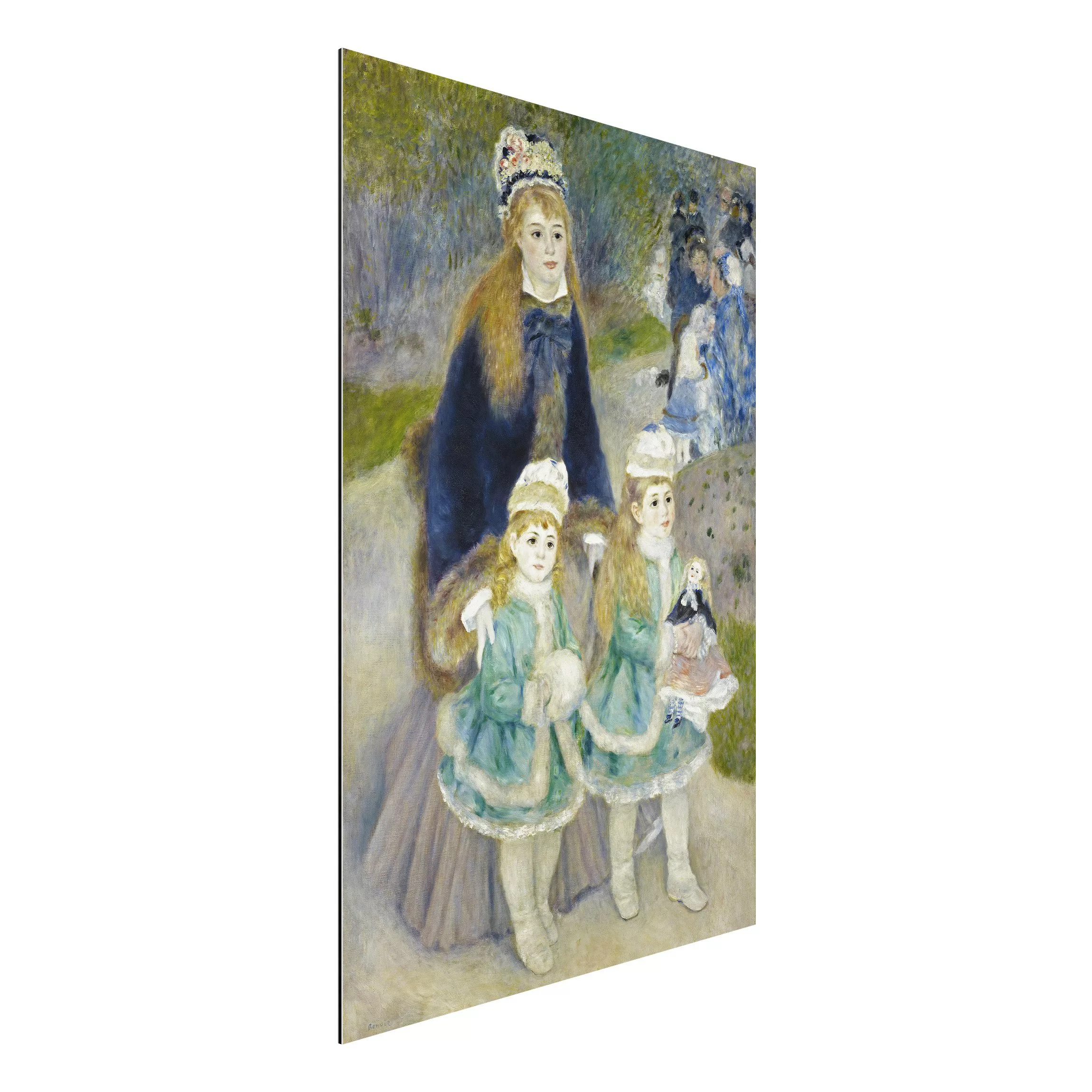 Alu-Dibond Bild Kunstdruck - Hochformat 2:3 Auguste Renoir - Mutter und Kin günstig online kaufen
