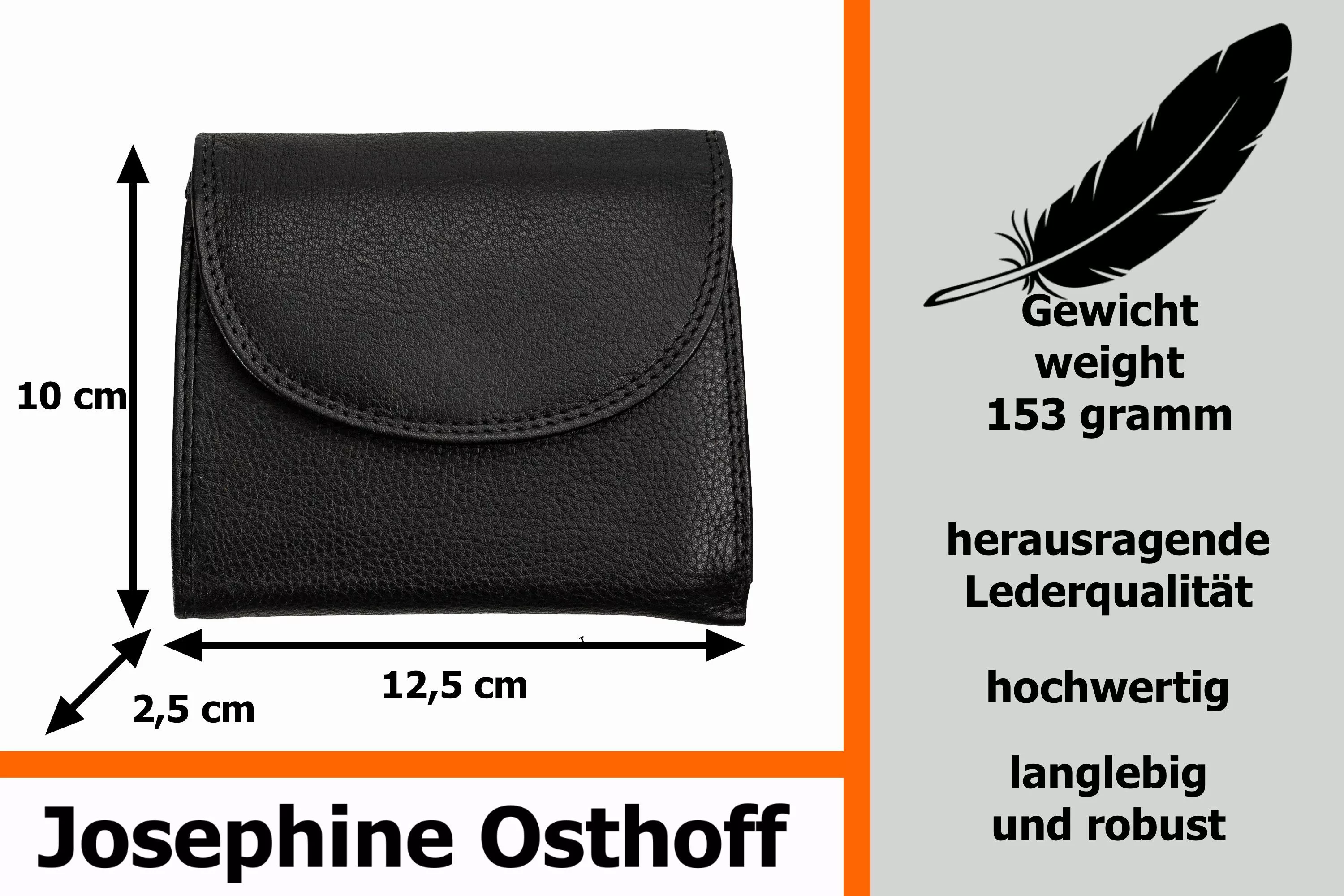 Josephine Osthoff Geldbörse Club Geldbörse schwarz günstig online kaufen