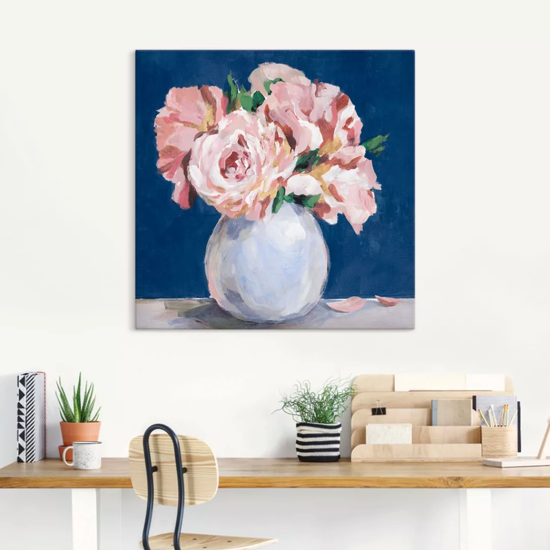 Artland Wandbild »Süße Pfingstrosen in der Vase«, Blumenbilder, (1 St.) günstig online kaufen