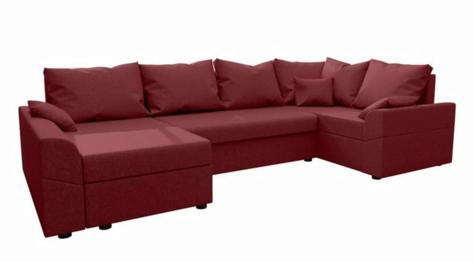 Stylefy Wohnlandschaft Bailey, U-Form, Eckcouch, Sofa, Sitzkomfort, mit Bet günstig online kaufen