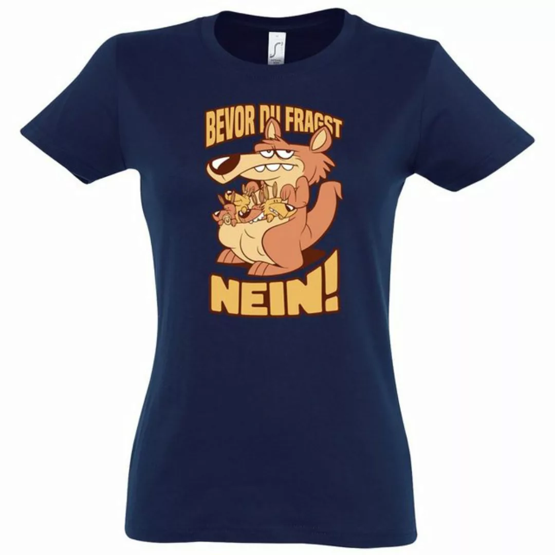 Youth Designz T-Shirt Bevor Du Fragst Nein! Damen Shirt mit lustigem Frontp günstig online kaufen