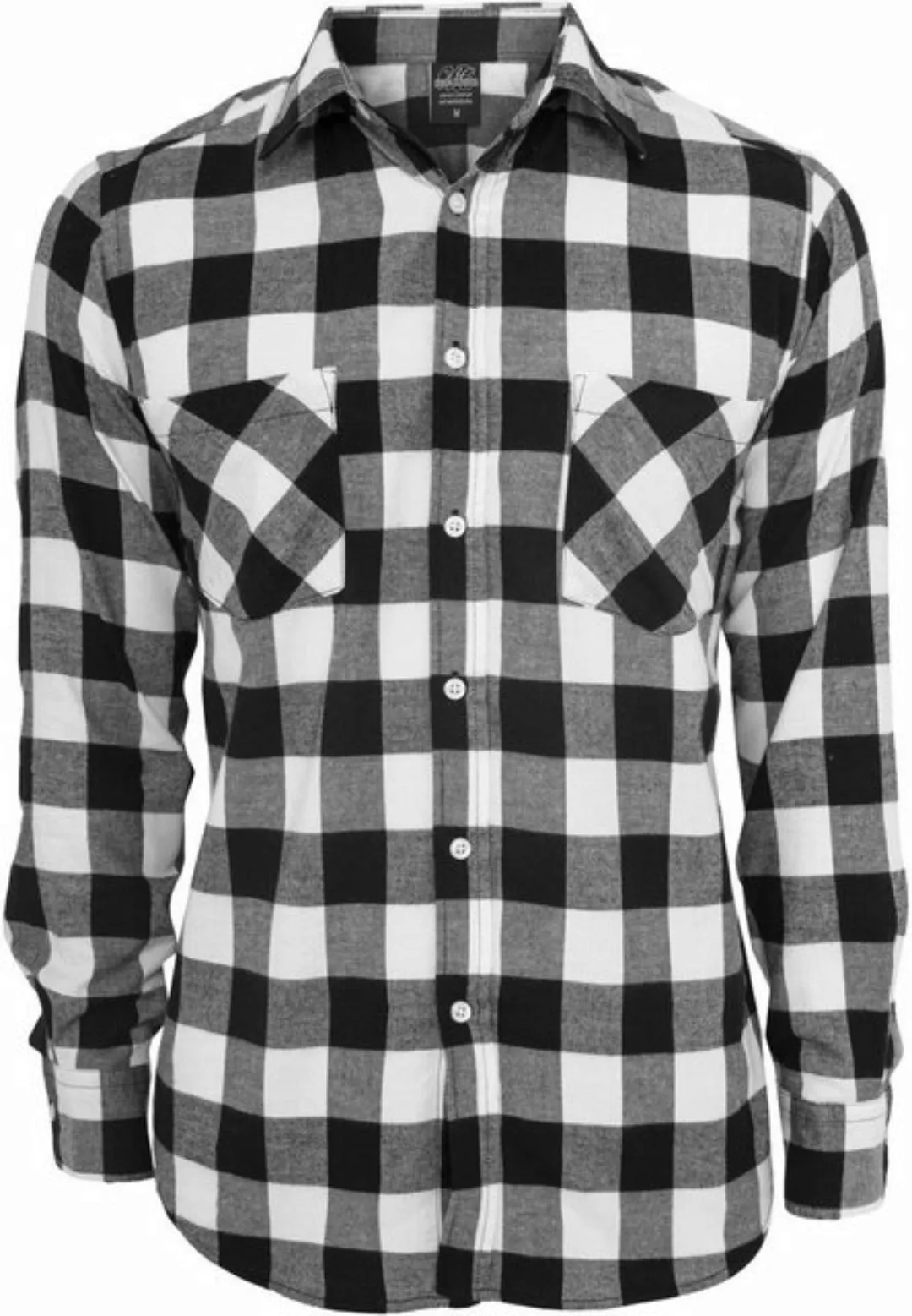 Urban Classics Checked Flanell Shirt TB297 Black Burgundy günstig online kaufen