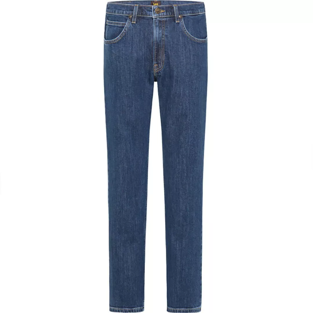 Lee Herren Jeans Brooklyn Straight - Regular Fit - Blau - Dark Stonewash günstig online kaufen