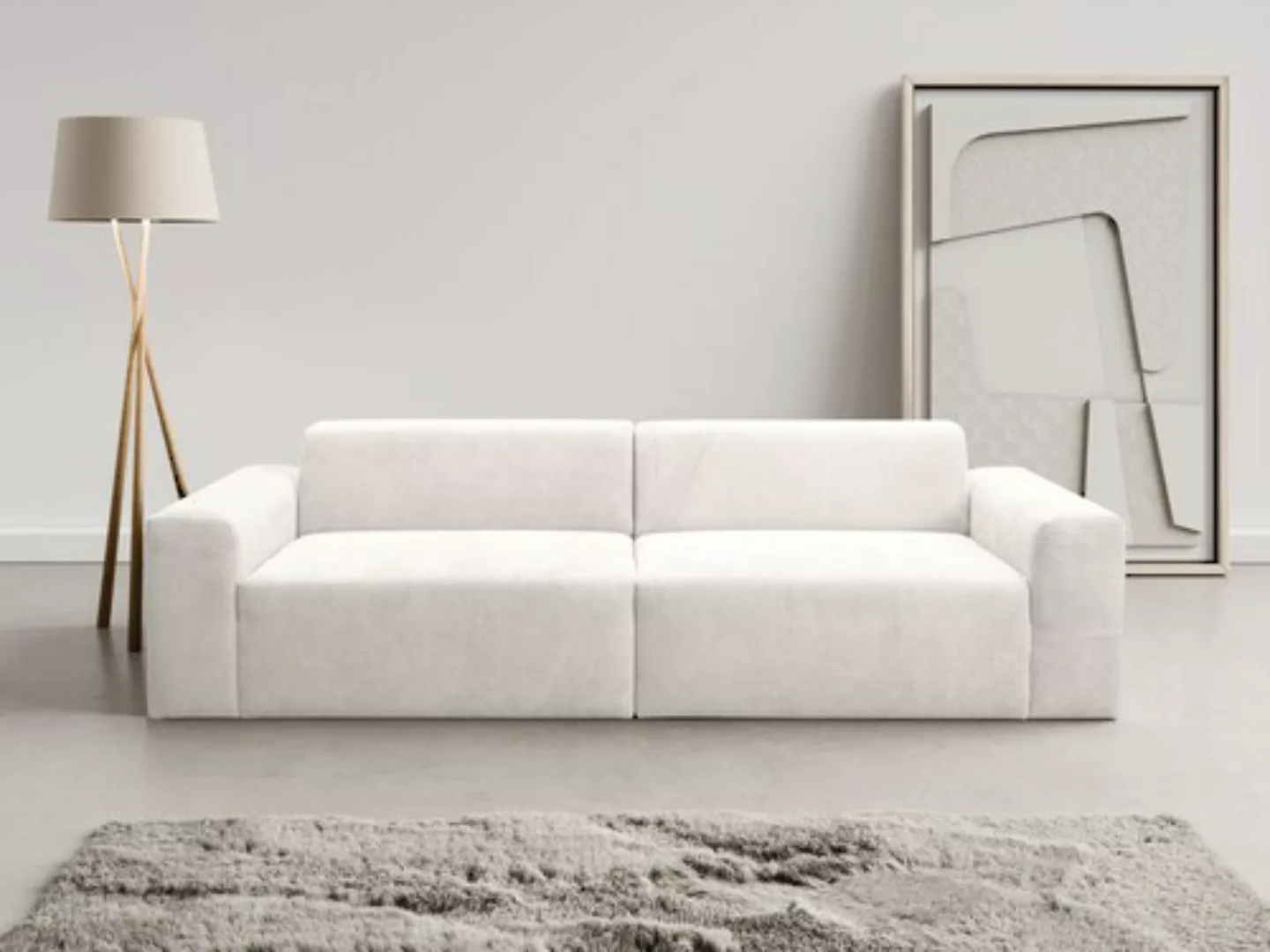 WERK2 Sofa Zeus 3-Sitzer, Curvy Trend 3-Sitzer mit urbaner Optik günstig online kaufen