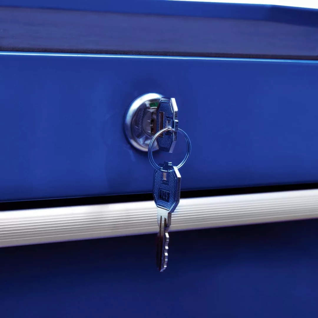 Werkstattwagen Mit 7 Schubladen Blau günstig online kaufen