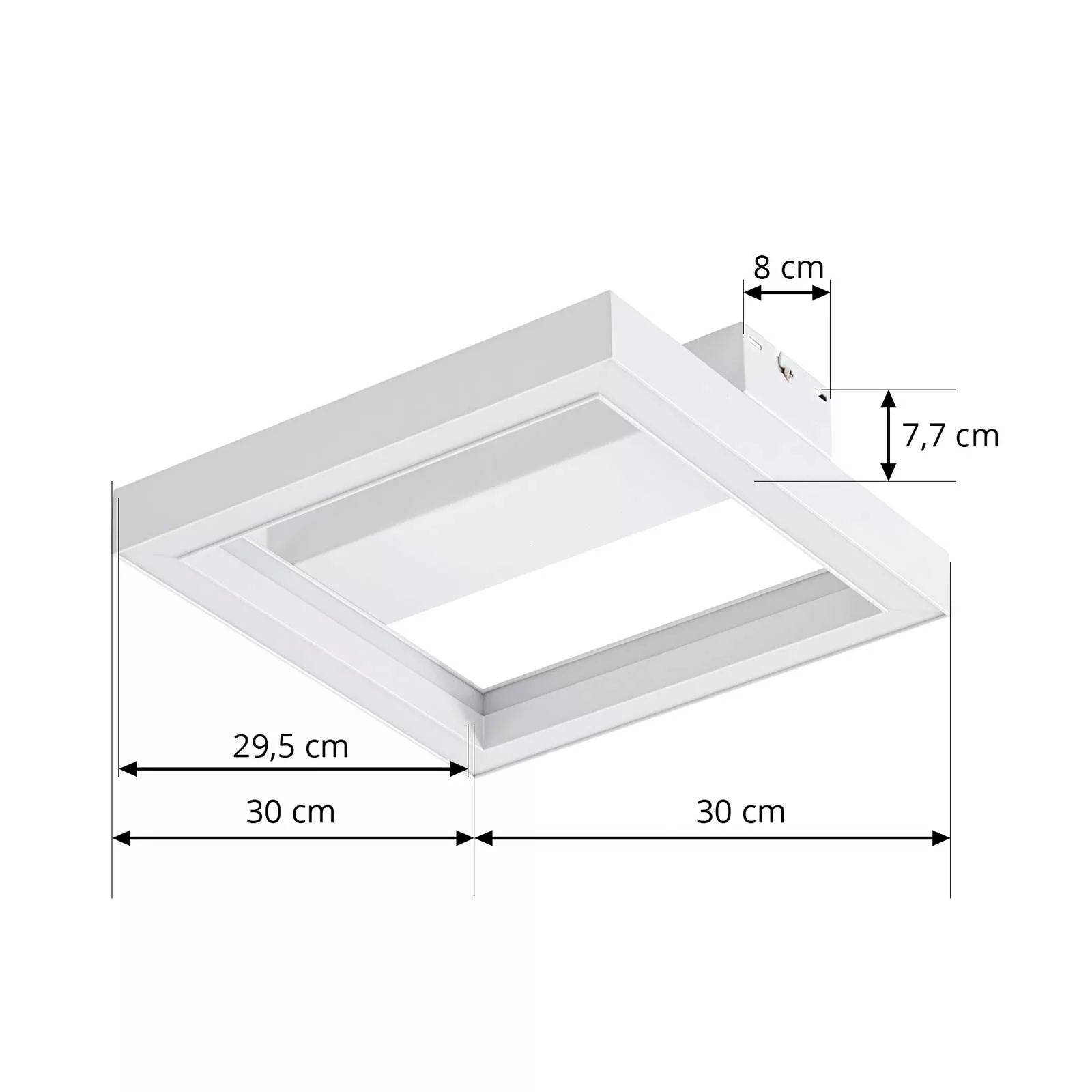 Lucande Smart LED-Deckenleuchte Tjado, 30 cm, weiß, Tuya günstig online kaufen