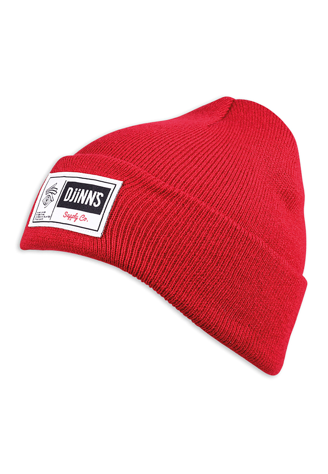 Djinns Beanie BIG LABEL Red Rot günstig online kaufen