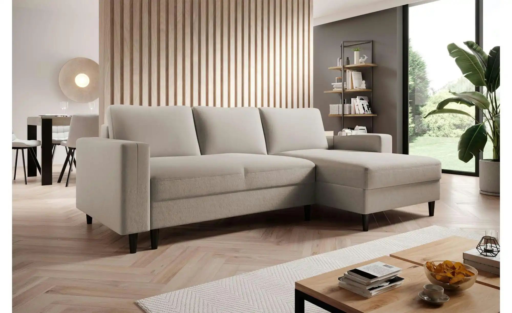 Selsey Ecksofa mit Schlaffunktion Nalika  ¦ grau ¦ Maße (cm): B: 230 H: 77 günstig online kaufen