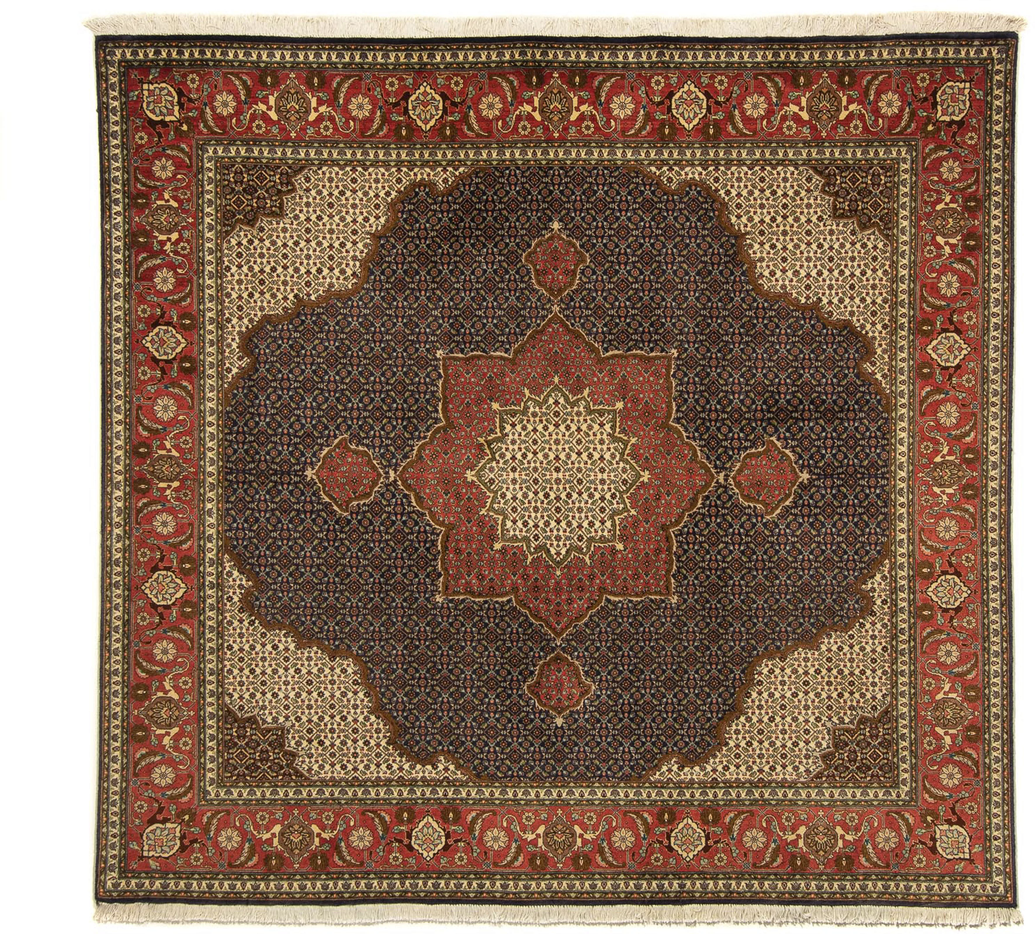 morgenland Orientteppich »Perser - Täbriz quadratisch - 201 x 195 cm - dunk günstig online kaufen