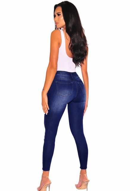 CHENIN Caprijeans Damen-jeans mit niedrigem bund und butt lift Kann versche günstig online kaufen