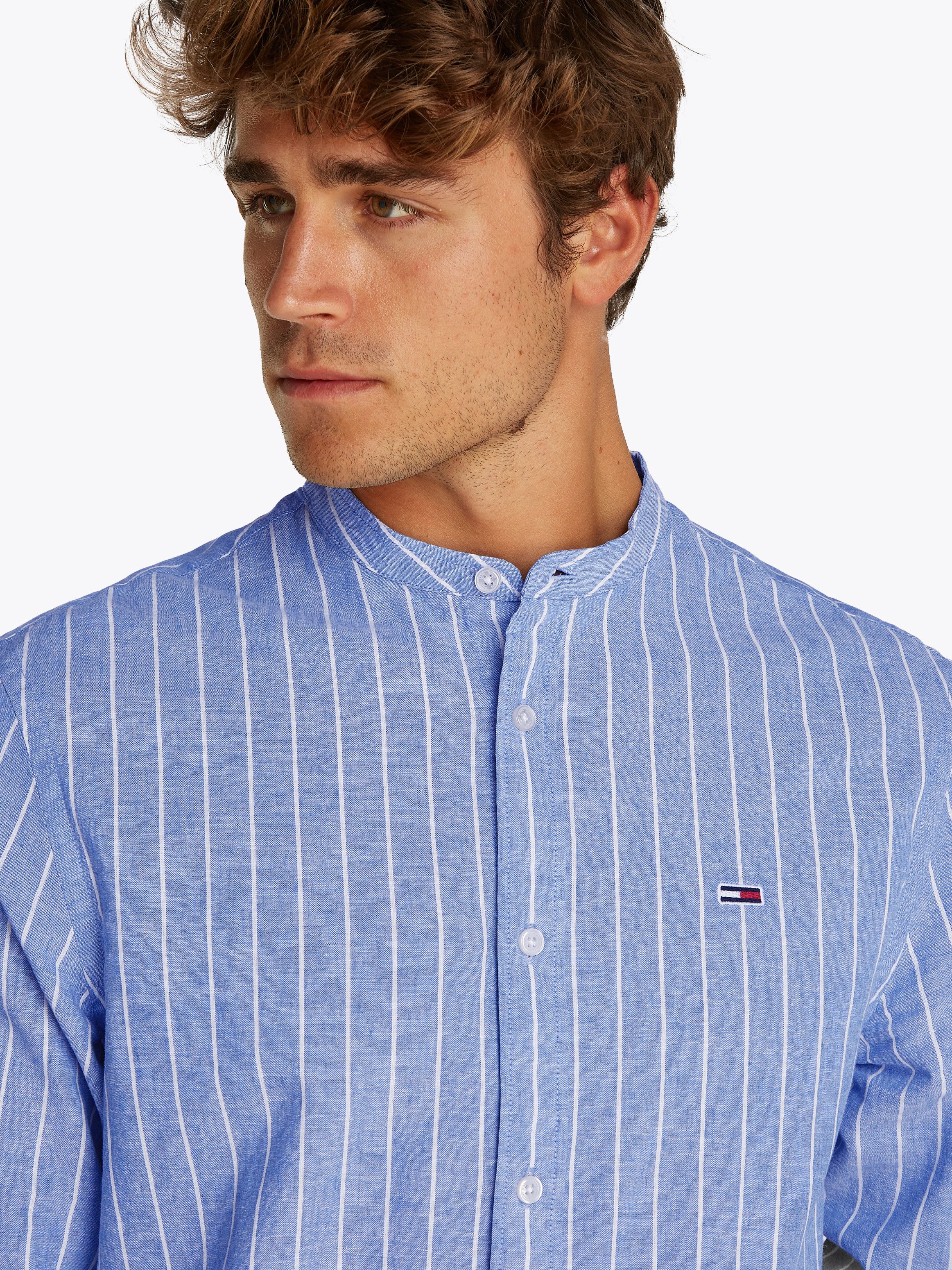Tommy Jeans Langarmhemd TJM LINEN MIX günstig online kaufen