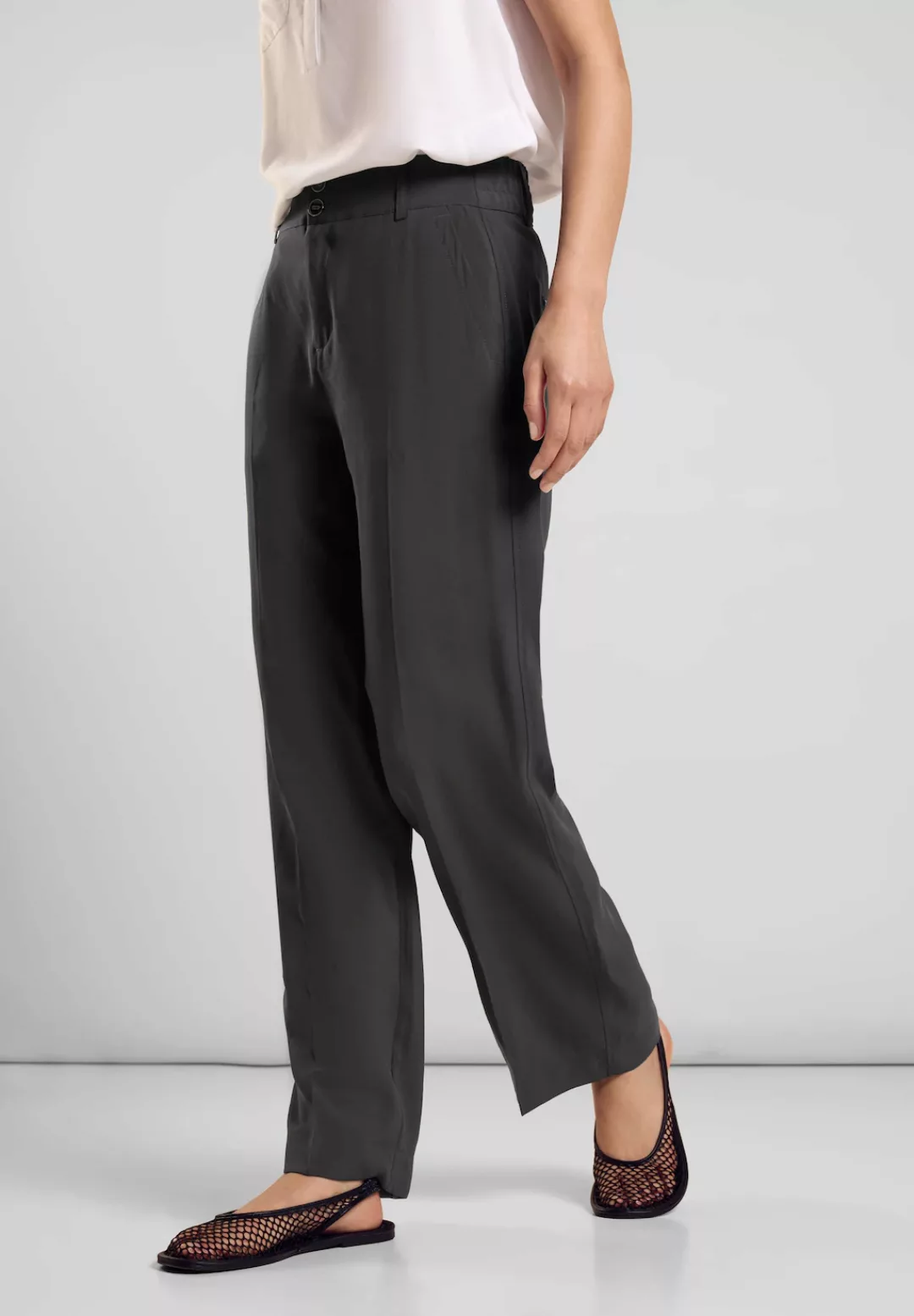 STREET ONE Stoffhose, High Waist günstig online kaufen