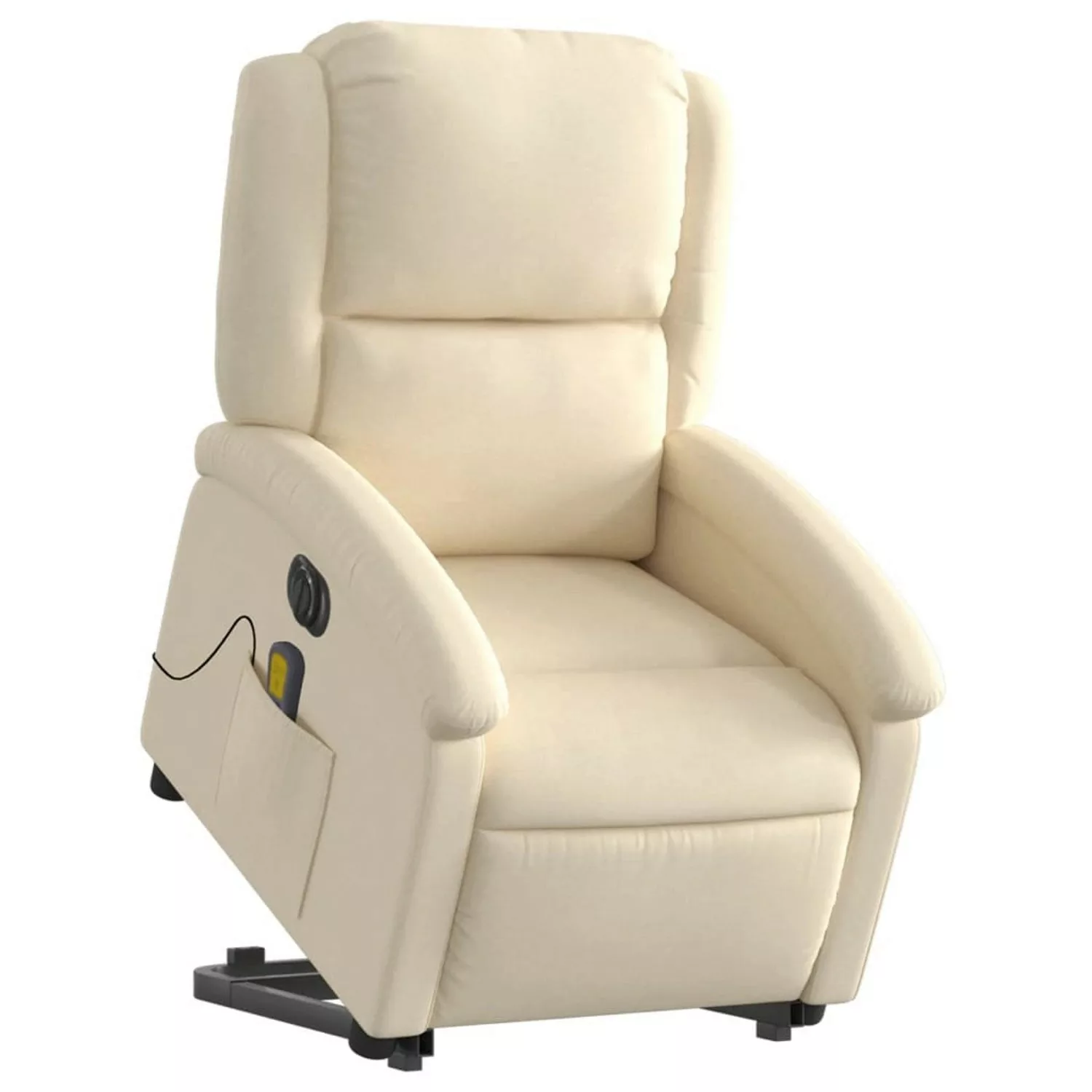 vidaXL Elektrischer Massagesessel mit Aufstehhilfe Creme Stoff Modell 4 günstig online kaufen