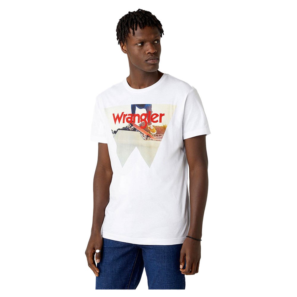 Wrangler Photo W Kurzärmeliges T-shirt L Real White günstig online kaufen