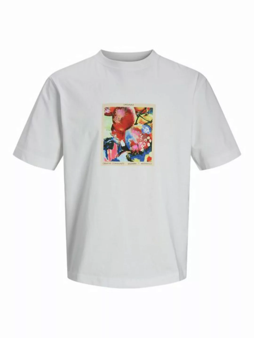 Jack & Jones Kurzarmshirt JORROXBURY PAINTING TEE SS CREW NEC günstig online kaufen