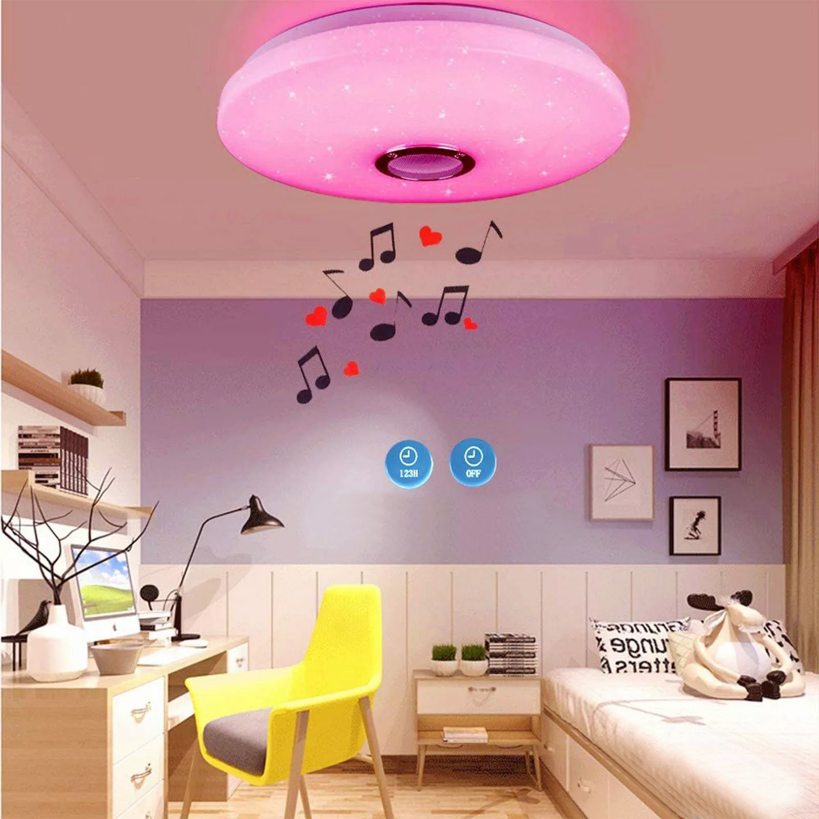 oyajia Deckenleuchte 36W RGB LED Deckenleuchte günstig online kaufen