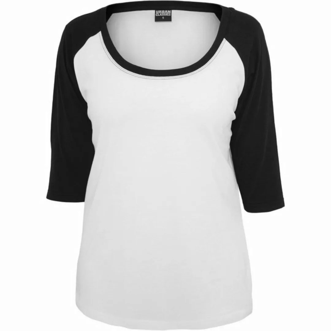 URBAN CLASSICS T-Shirt Urban Classics Damen Ladies 3/4 Contrast Raglan Tee günstig online kaufen