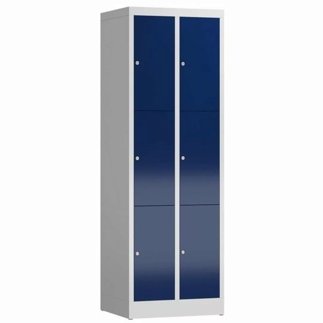 Steelboxx Fächerschrank ClassiX Schließfachschrank, 2 Abteile à 3 Fächer, 1 günstig online kaufen