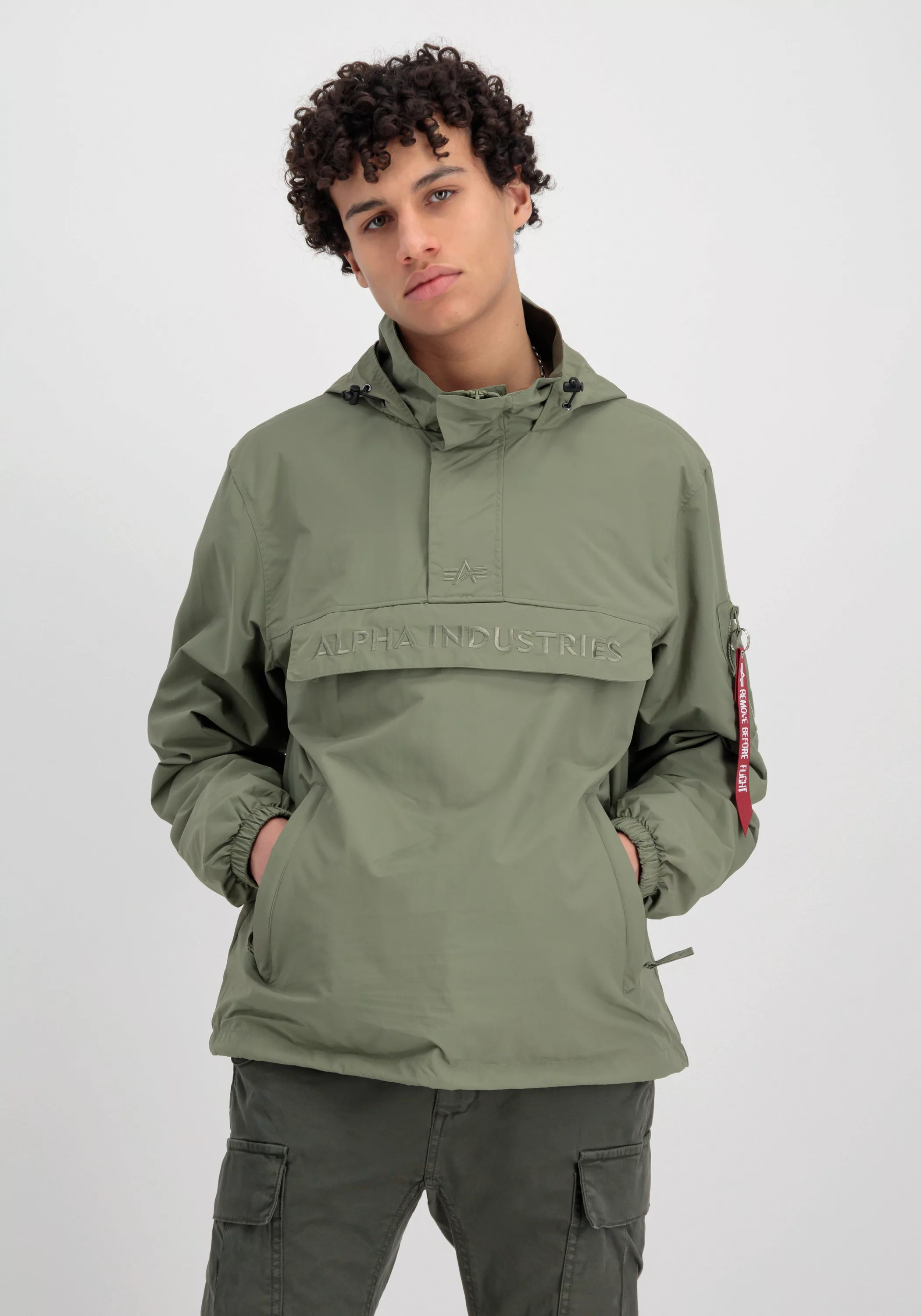 Alpha Industries Anorak "ALPHA INDUSTRIES Men - Utility Jackets Anorak Embr günstig online kaufen