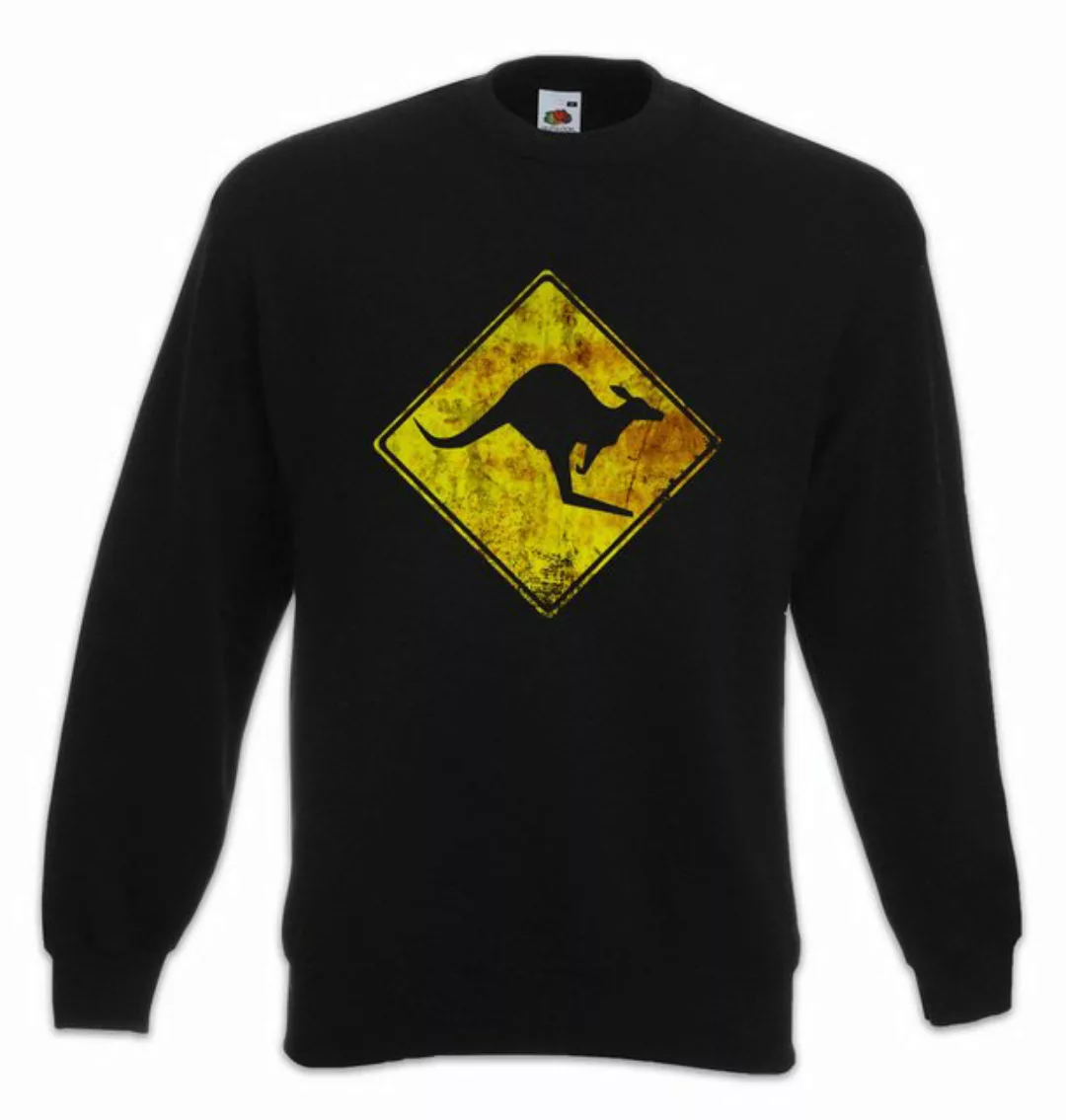 Urban Backwoods Sweatshirt Kangaroos Crossing Vintage Logo Sign Sweatshirt günstig online kaufen