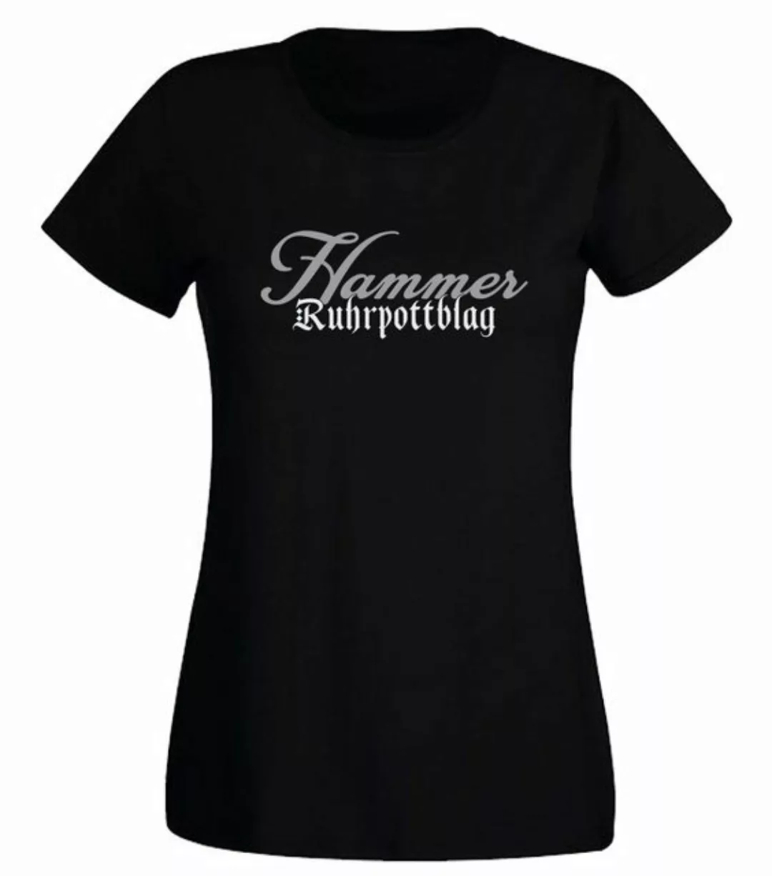 G-graphics T-Shirt Hammer Ruhrpottblag Slim-fit Damen T-Shirt mit Ruhrgebie günstig online kaufen