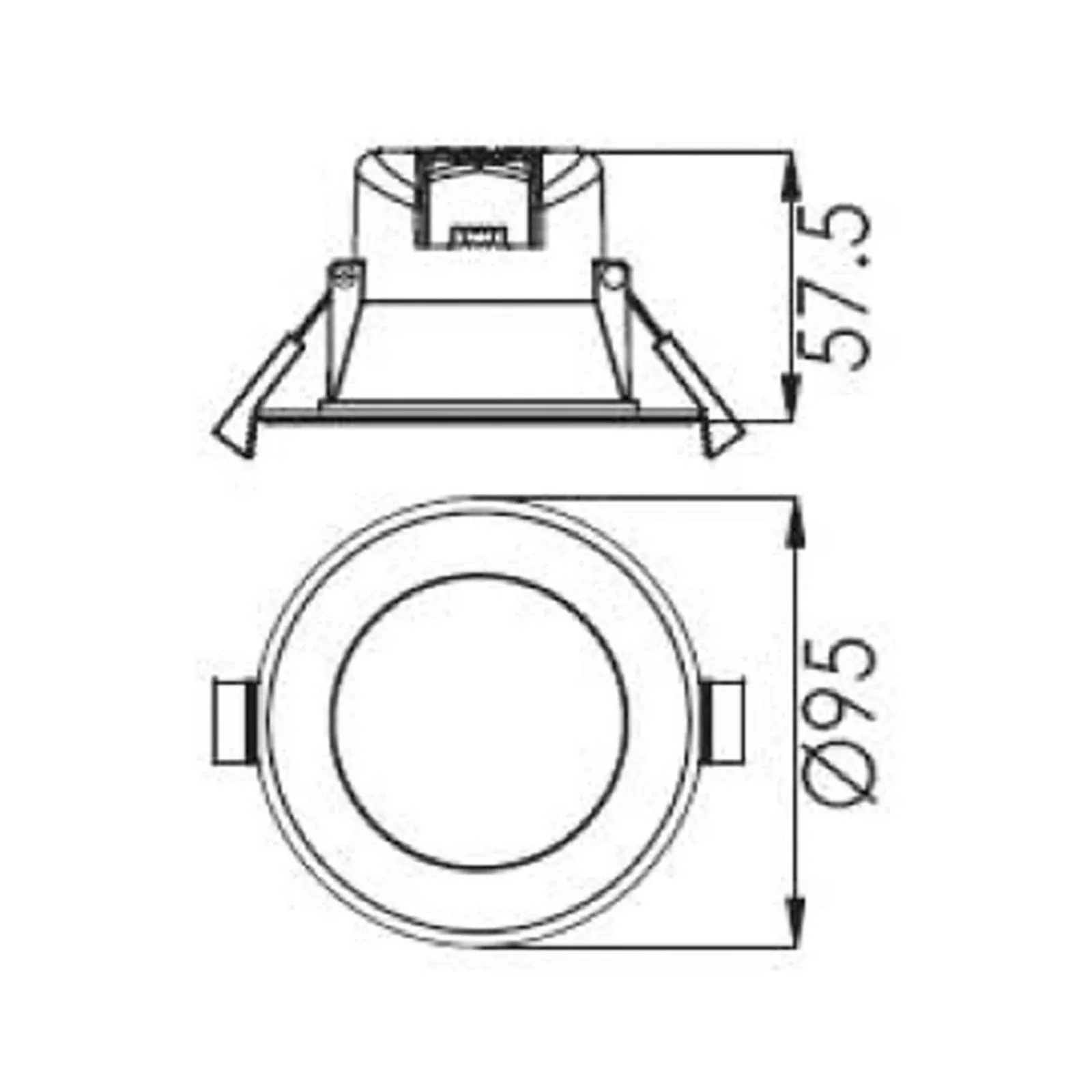 LED-Deckeneinbauleuchte Acrux weiß, CCT Ø 9,5cm günstig online kaufen