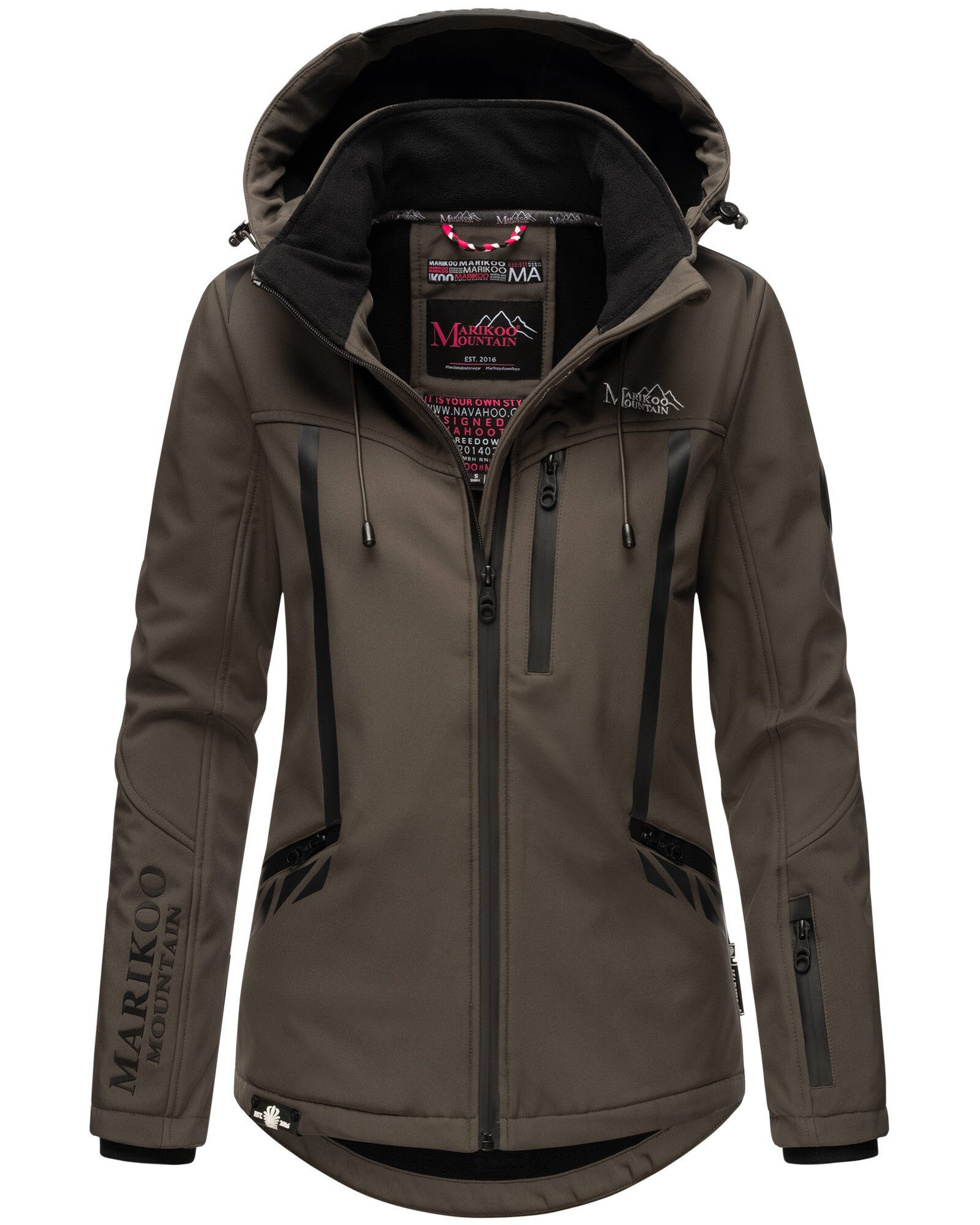 Marikoo Softshelljacke "Mount-Cho-Oyu", mit abnehmbarer Kapuze günstig online kaufen